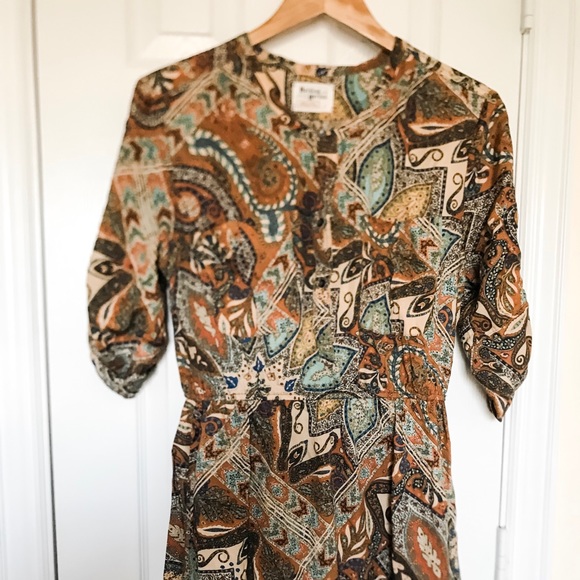 Anthropologie Dresses & Skirts - Anthropologie Holding Horses Paisley Shirt Dress